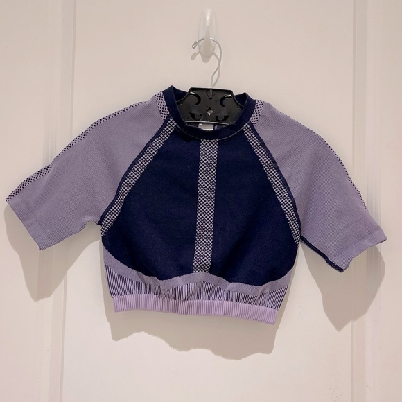 Fabletics Tops - Fabletics Purple Crop Top Size Small